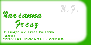 marianna fresz business card